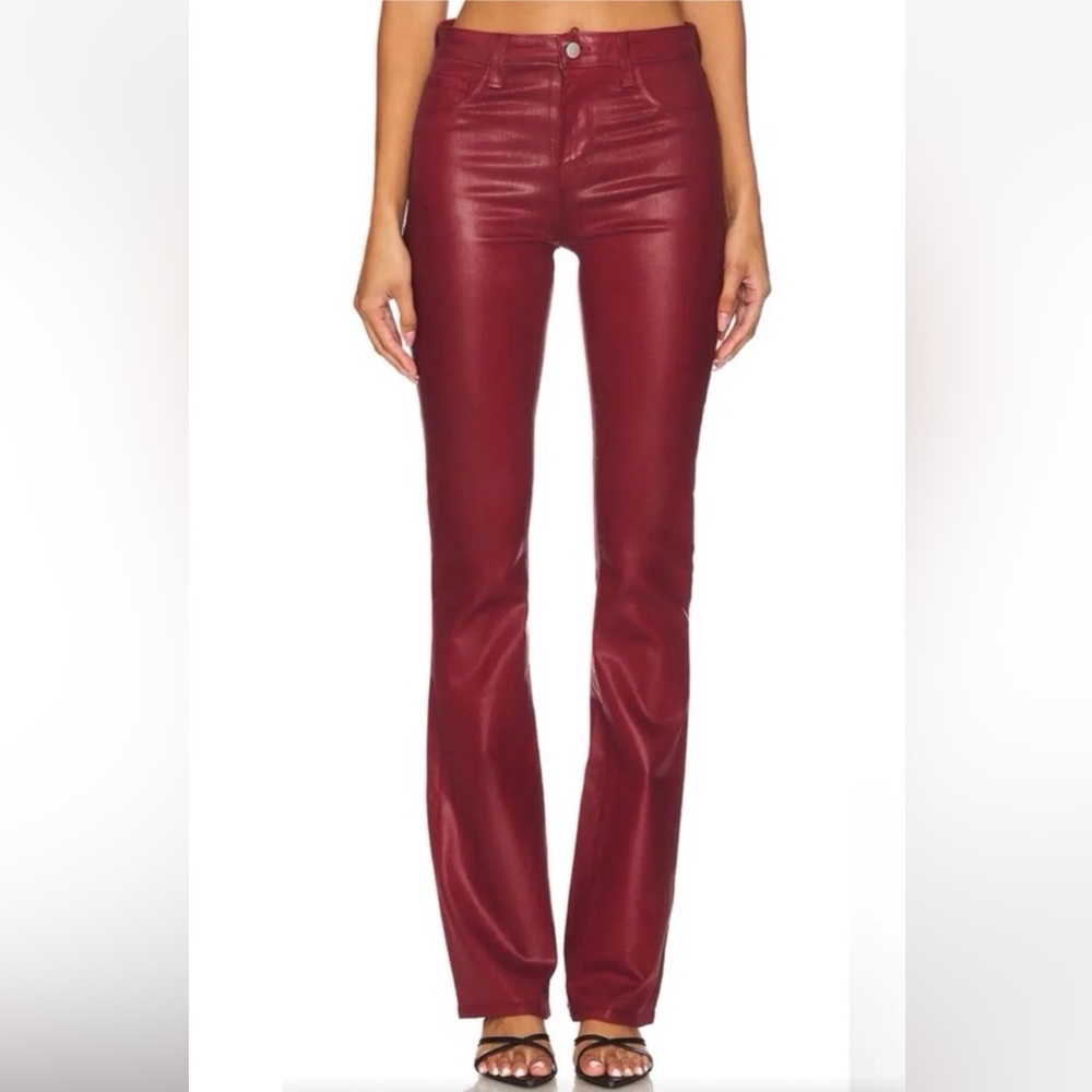 L'AGENCE Marguerite Straight Leg Coated Jean - Picture 1 of 15